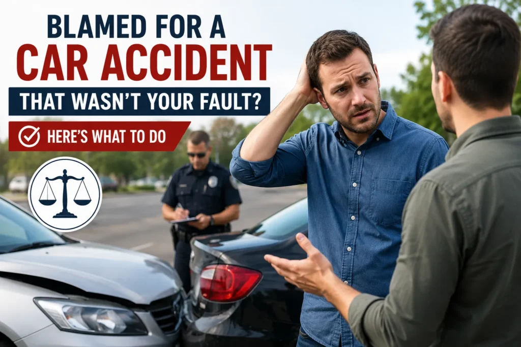 Blamed for a car accident that wasn't your fault