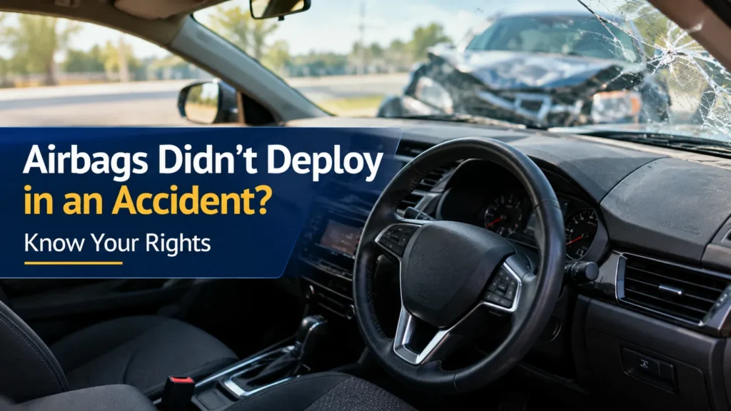 Airbags didn't deploy in an accident with a damaged car