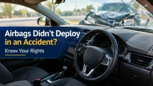 Airbags didn't deploy in an accident with a damaged car